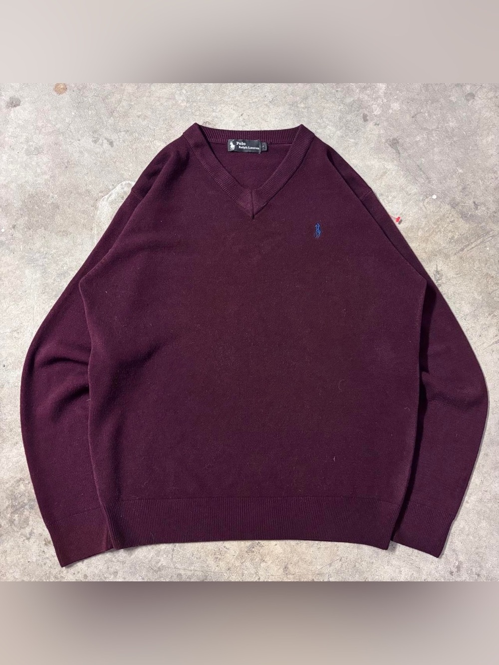 Polo by Ralph Lauren Men's V-Neck Sweater - Deep Wine